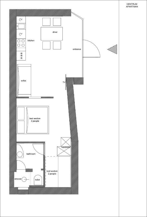 Centrum Apartman Siofok Dış mekan fotoğraf